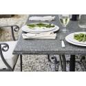 Cheltenham six-seater wrought iron dining table - detail.