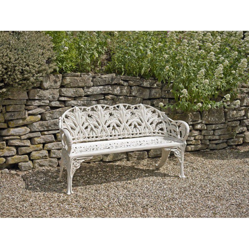 White Metal Garden Benches Uk Garden Design Ideas