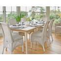Aubrey Dining Table in Solid Oak. Chairs not included.