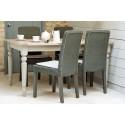 Suffolk rectangular dining table shown with Montague dining chairs