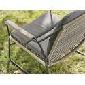 Hellasgarden armchair showing the attractive rope weave and sturdy, coated stainless steel frame.