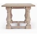 Balmoral oak extending dining table - unextended.