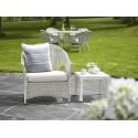 Clementine garden armchair, shown here with matching side table.