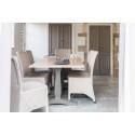Harrogate Extending Table with Eight Havana Lloyd Loom Dining Chairs with Cushions